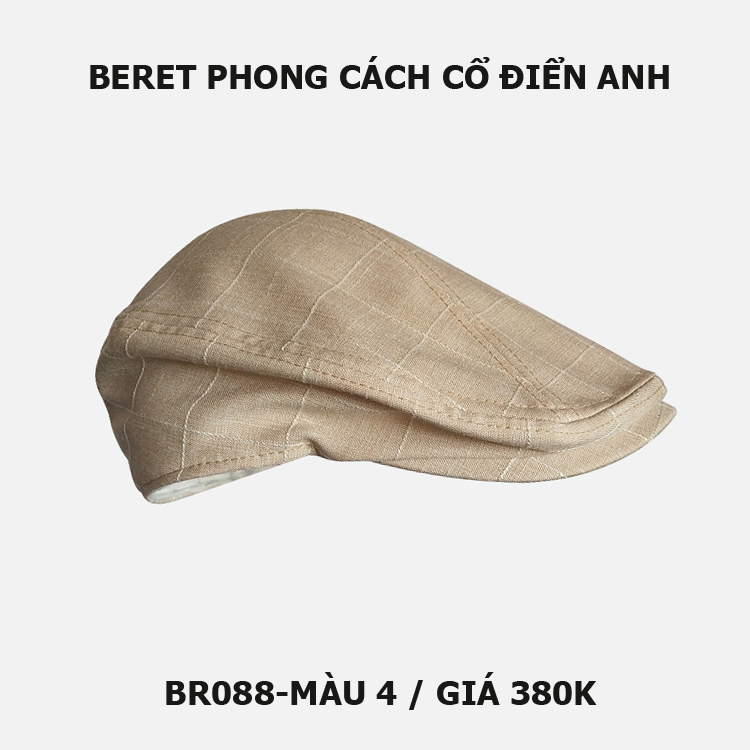 Mũ beret nam phong cách cổ điển Anh BR088