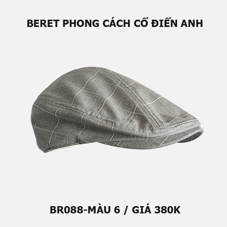 Mũ beret nam phong cách cổ điển Anh BR088