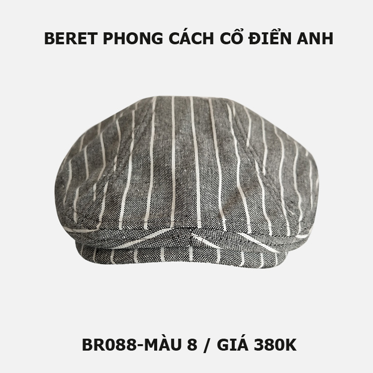 Mũ beret nam phong cách cổ điển Anh BR088