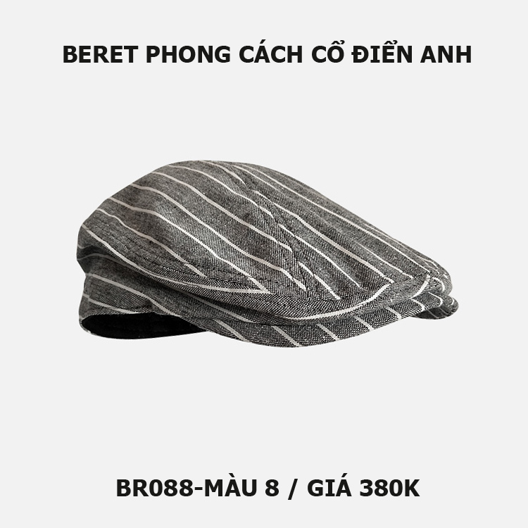 Mũ beret nam phong cách cổ điển Anh BR088
