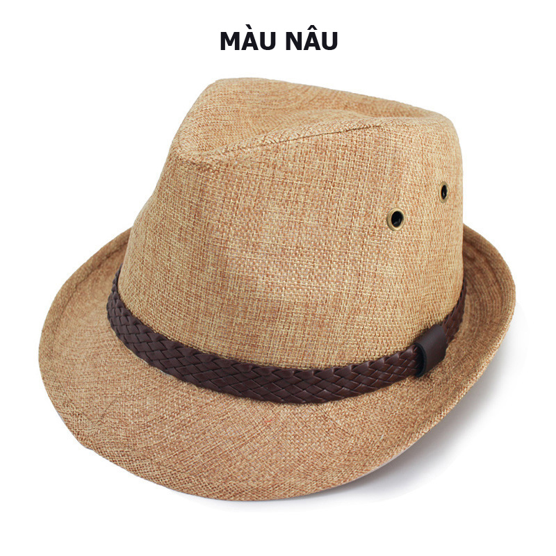 Nón cói nam vành nhỏ 3.5cm thoáng mát MP010