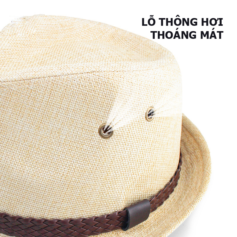 Nón cói nam vành nhỏ 3.5cm thoáng mát MP010