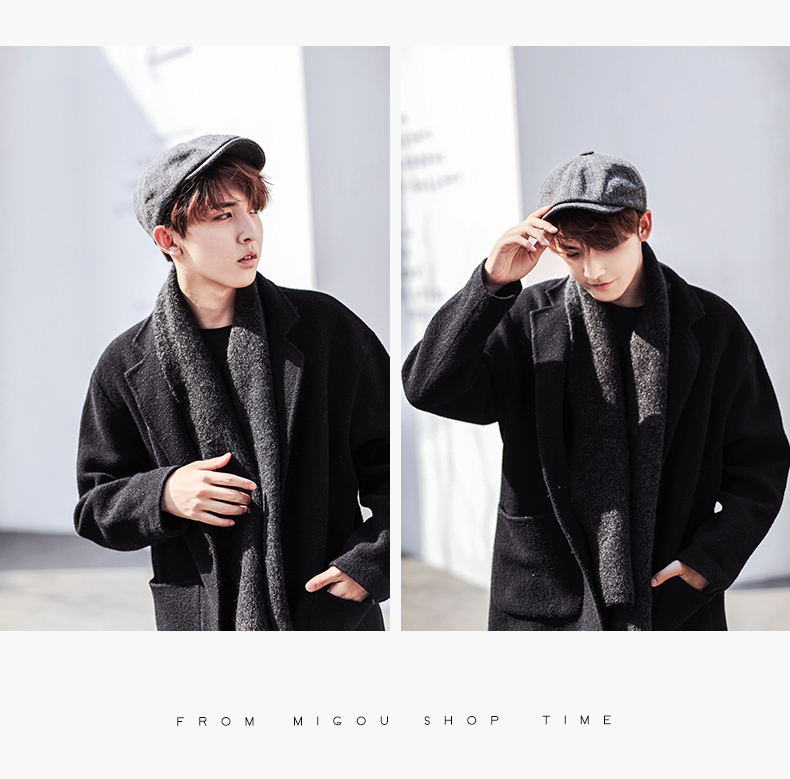 Mũ bere nam có núm phong cách cổ điển BR054