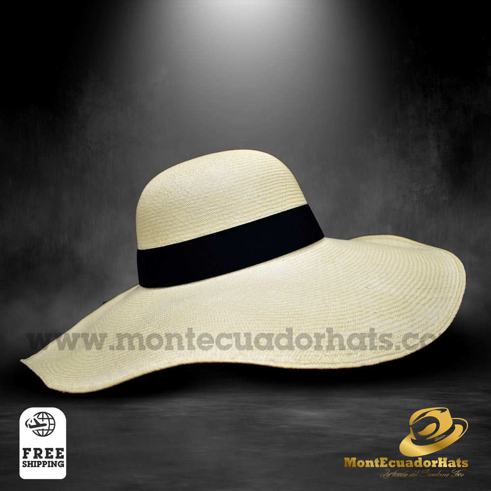 Nón panama nữ rộng vành hiệu MontEcuadorHats PE18