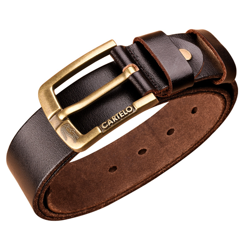 Thắt lưng nam khóa đồng nguyên khối Cartelo CTL-KD02