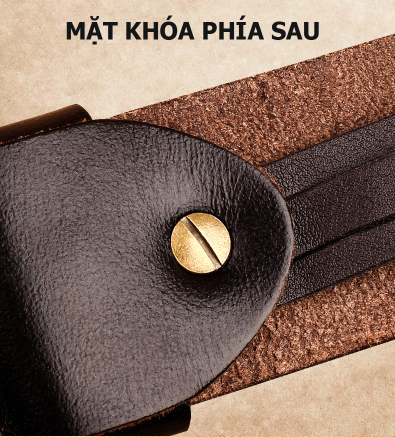 Thắt lưng nam khóa đồng nguyên khối Cartelo CTL-KD02