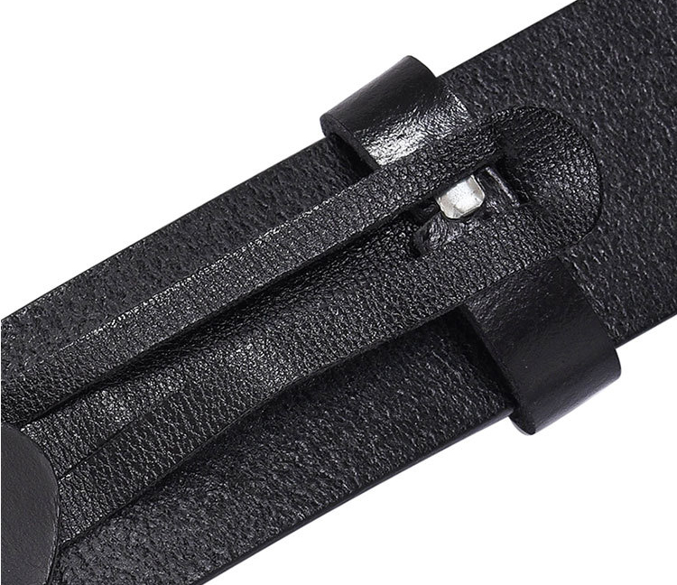 Thắt lưng nam khóa đồng nguyên khối cao cấp DL66