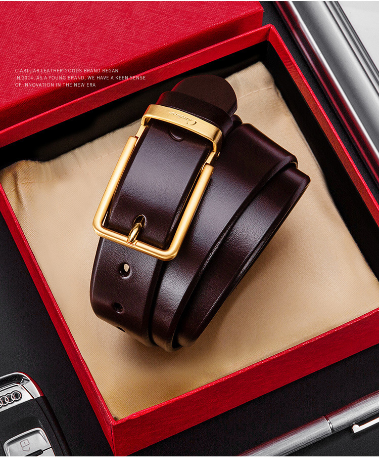 Thắt lưng nam hàng hiệu phong cách doanh nhân CTR03