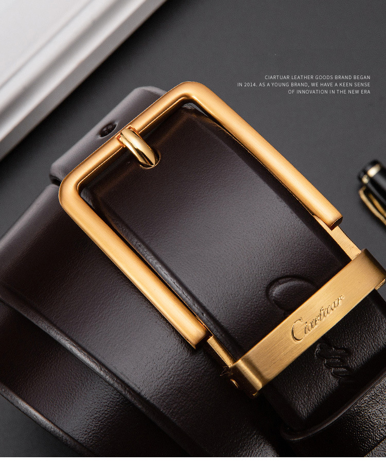 Thắt lưng nam hàng hiệu phong cách doanh nhân CTR03