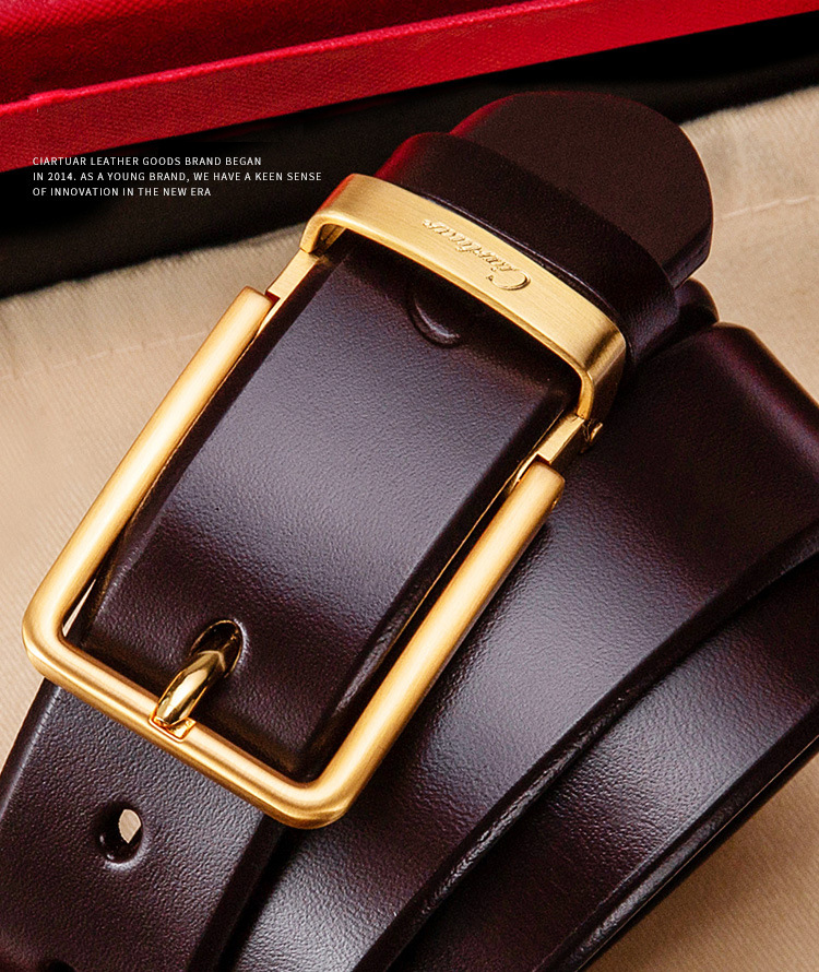 Thắt lưng nam hàng hiệu phong cách doanh nhân CTR03