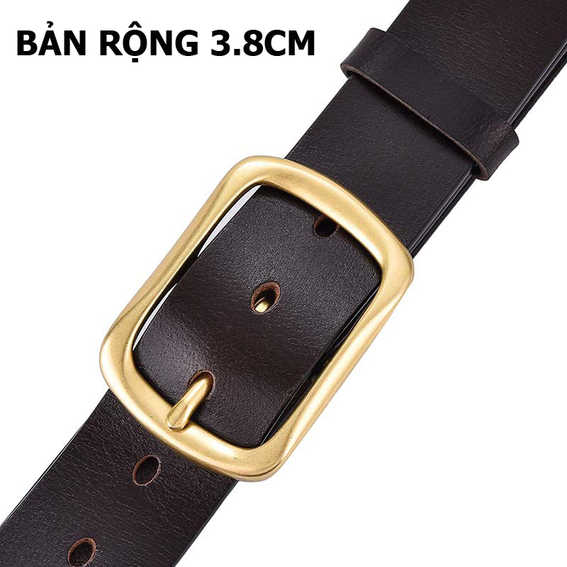 Dây lưng nam cao cấp khóa đồng nguyên khối DL88