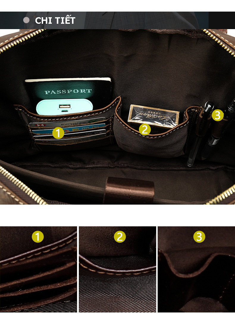 Túi xách nam cao cấp trẻ trung, cá tính TX035