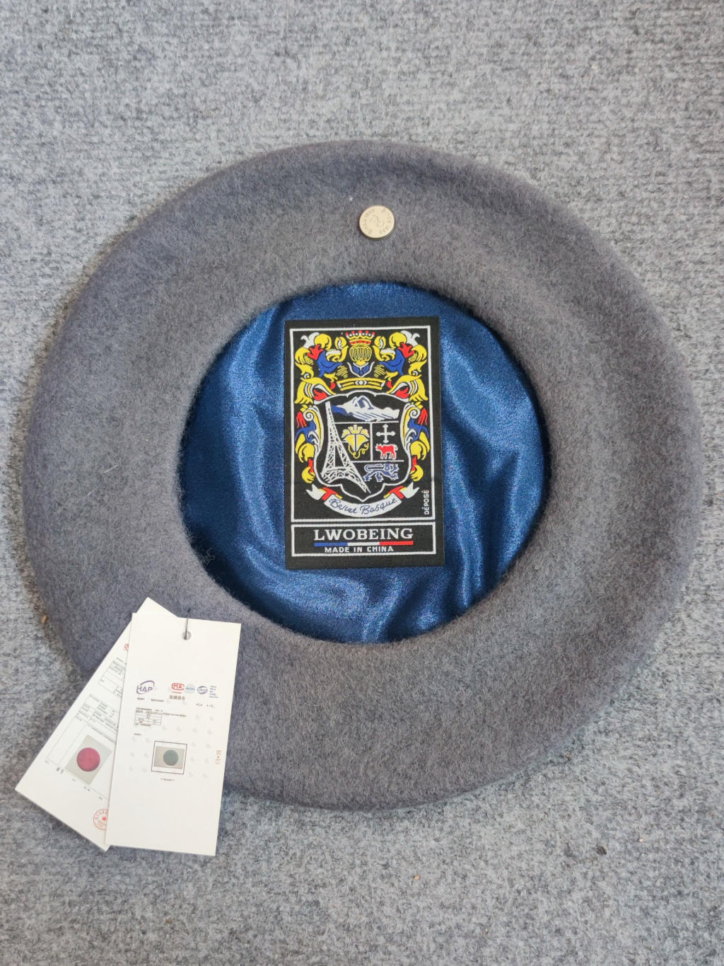 Mũ nồi nữ tròn có núm phong cách Vintage MN01