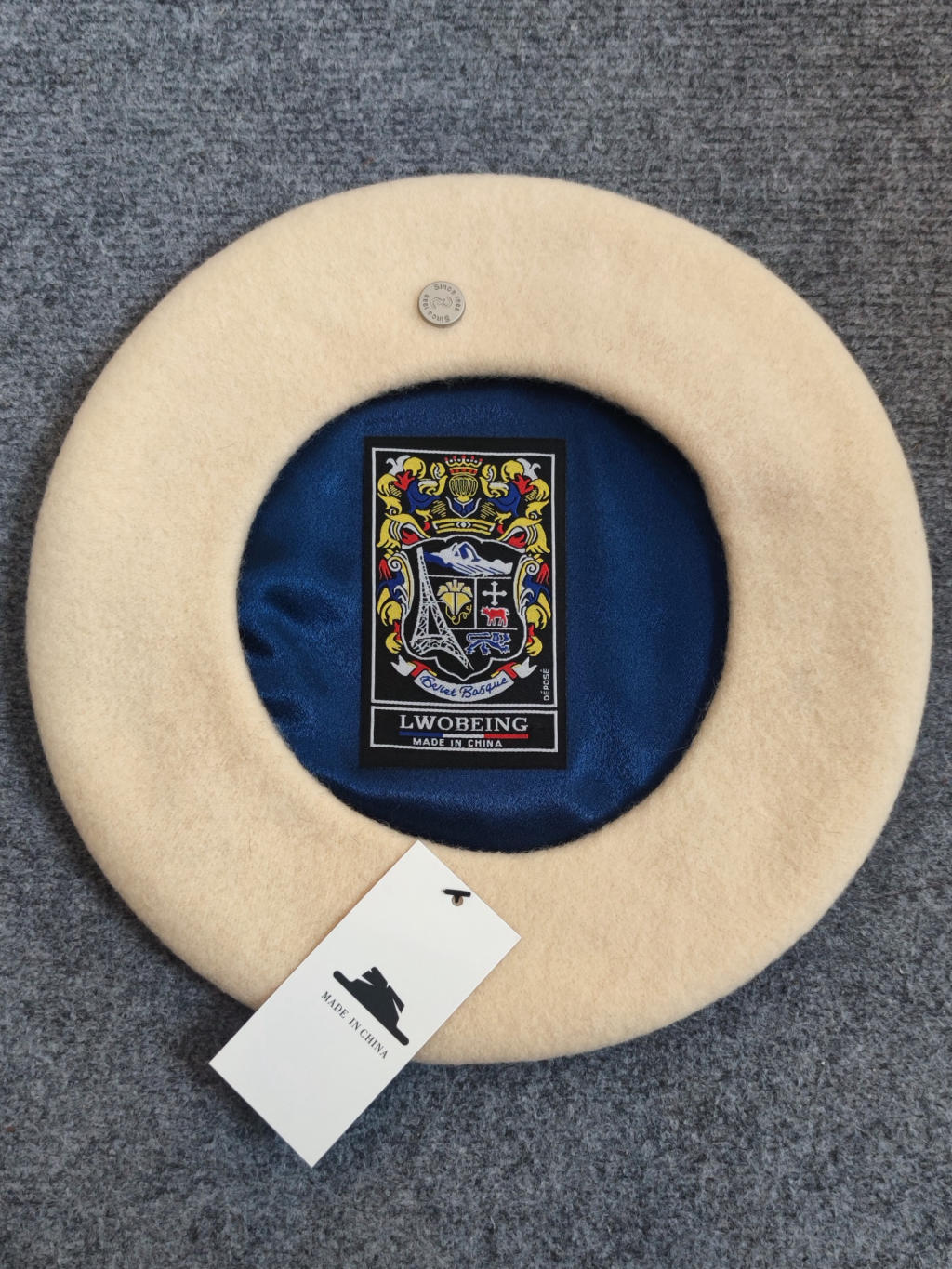 Mũ nồi tròn có núm thời trang Vintage MN01