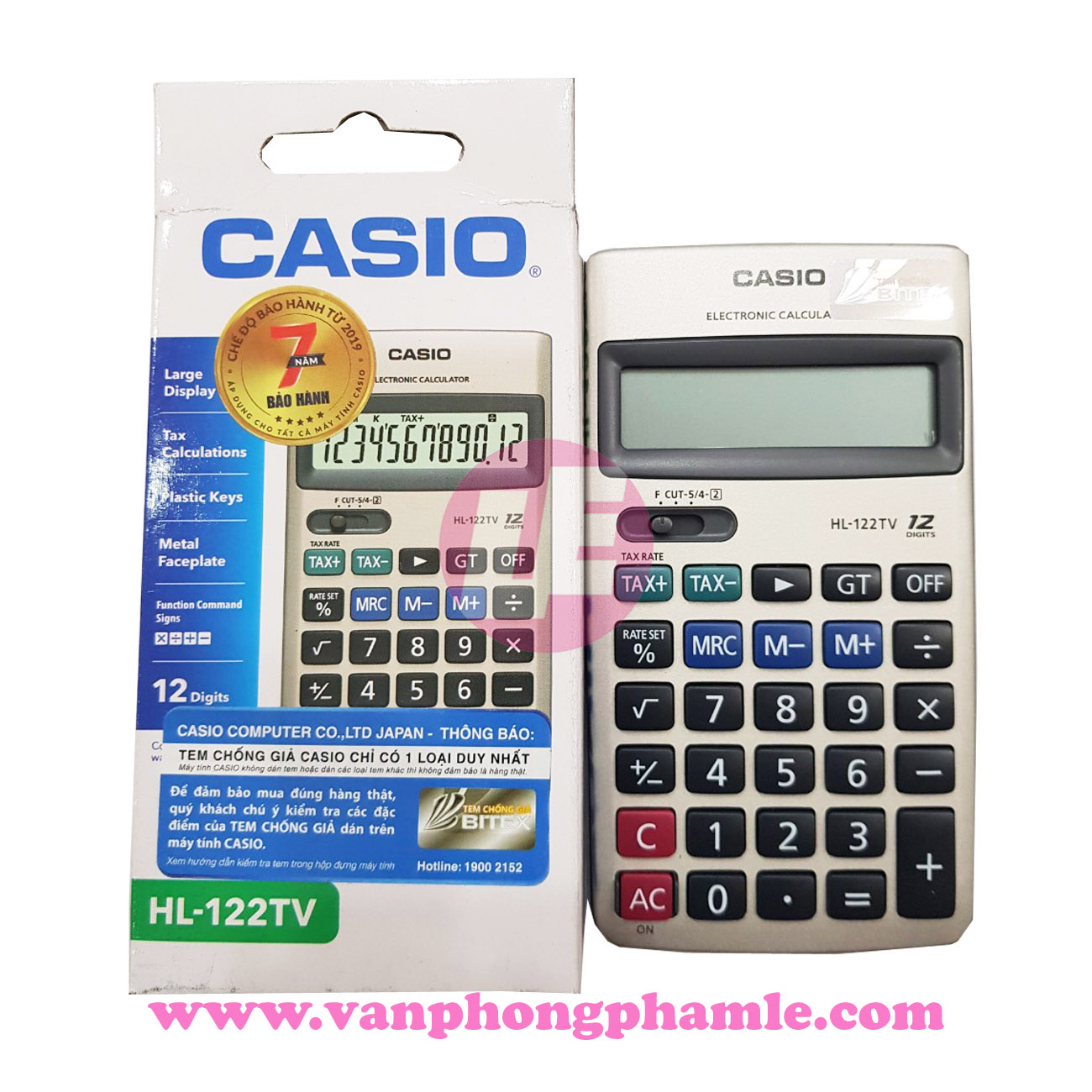 Máy tính casio HL-122TV Văn Phòng Phẩm Lệ