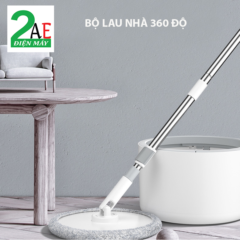 Bộ lau nhà thông minh cao cấp 360 độ, tự vắt, tự làm sạch