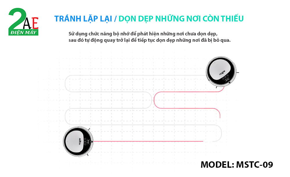 Robot hút bụi thông minh, tự động sạc khi hết pin