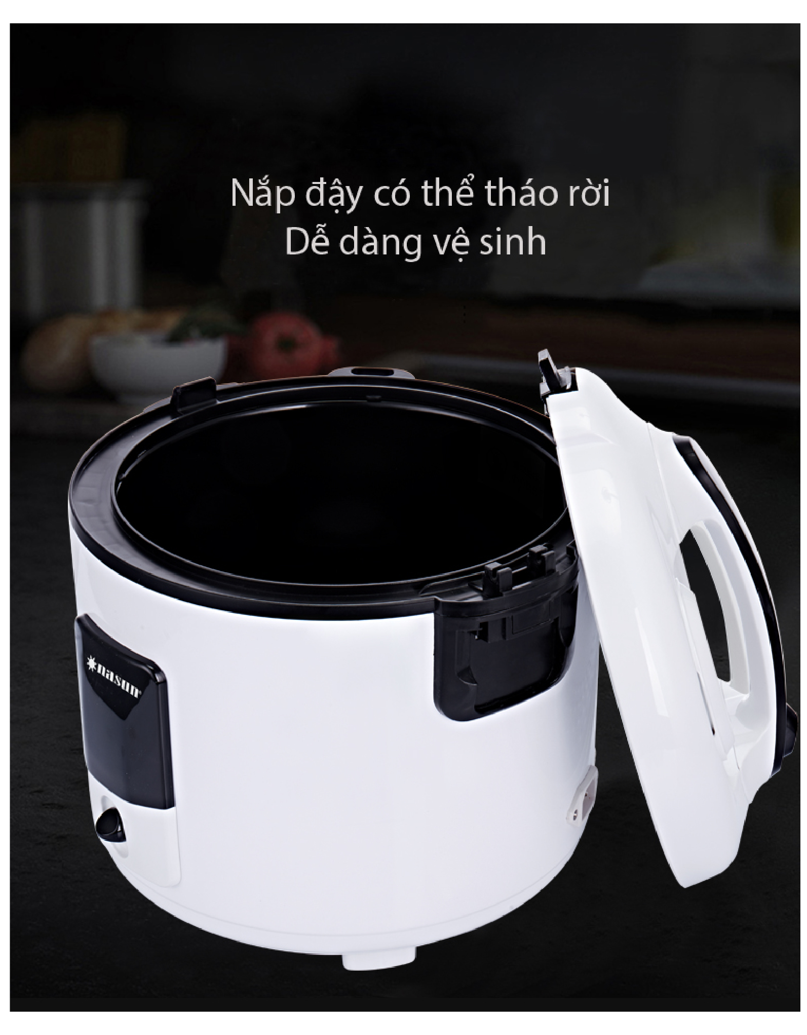 Nồi cơm điện cao cấp NASUN NS-N501, 2.2L