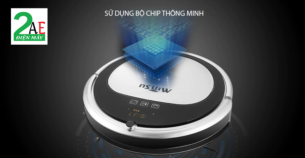 Robot hút bụi thông minh, tự động sạc khi hết pin