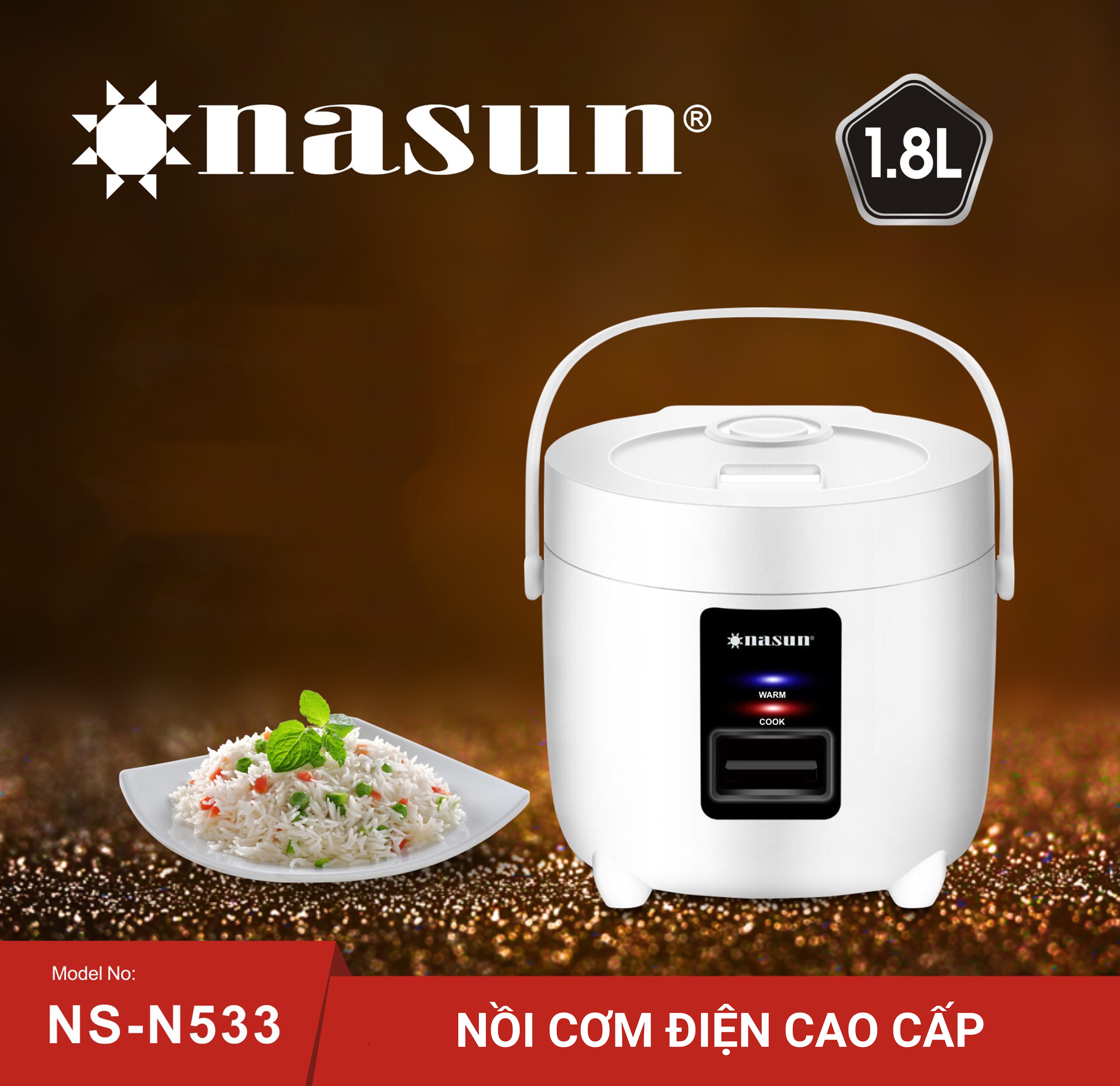 Nồi cơm điện cao cấp NASUN NS-N533, 1.8L