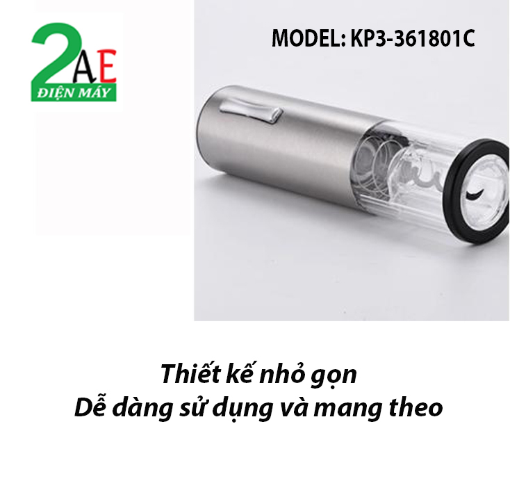 Dụng cụ mở rượu vang tự động 4 trong 1, Sạc pin cổng USB