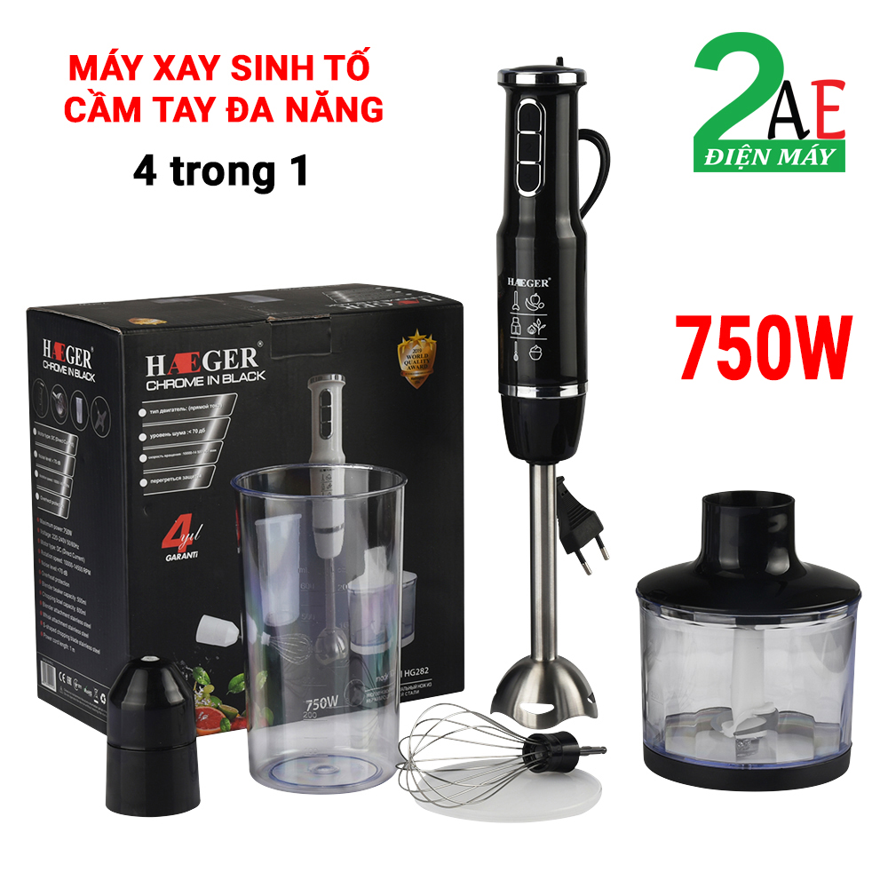 Máy xay sinh tố cầm tay đa năng 4 trong 1