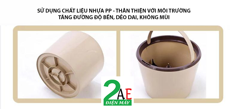 Bộ lau nhà 360 độ, tự vắt, tự làm sạch, gồm cả đầu tròn và đầu chữ nhật