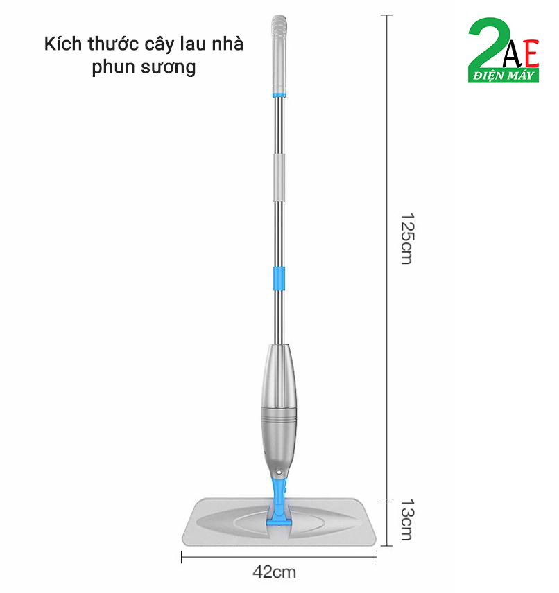 Cây lau nhà phun nước dạng phun sương (Không có hộp đựng)