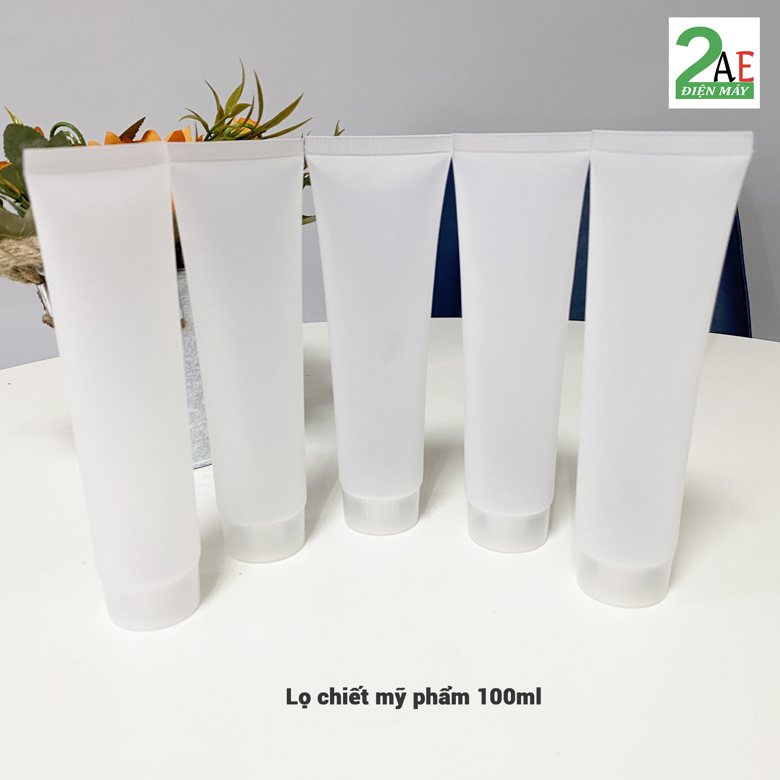 Lọ nhựa chiết mỹ phẩm dạng tuýp đựng sữa tắm dầu gội sữa rửa mặt màu trắng nhựa PP cao cấp từ 5ml đến 100ml