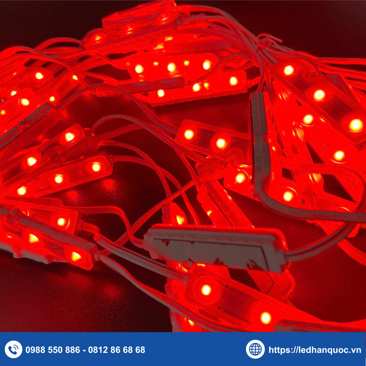 Module LED 3 bóng NC-ECO3S-LW2-RED (chip LED TC2835)