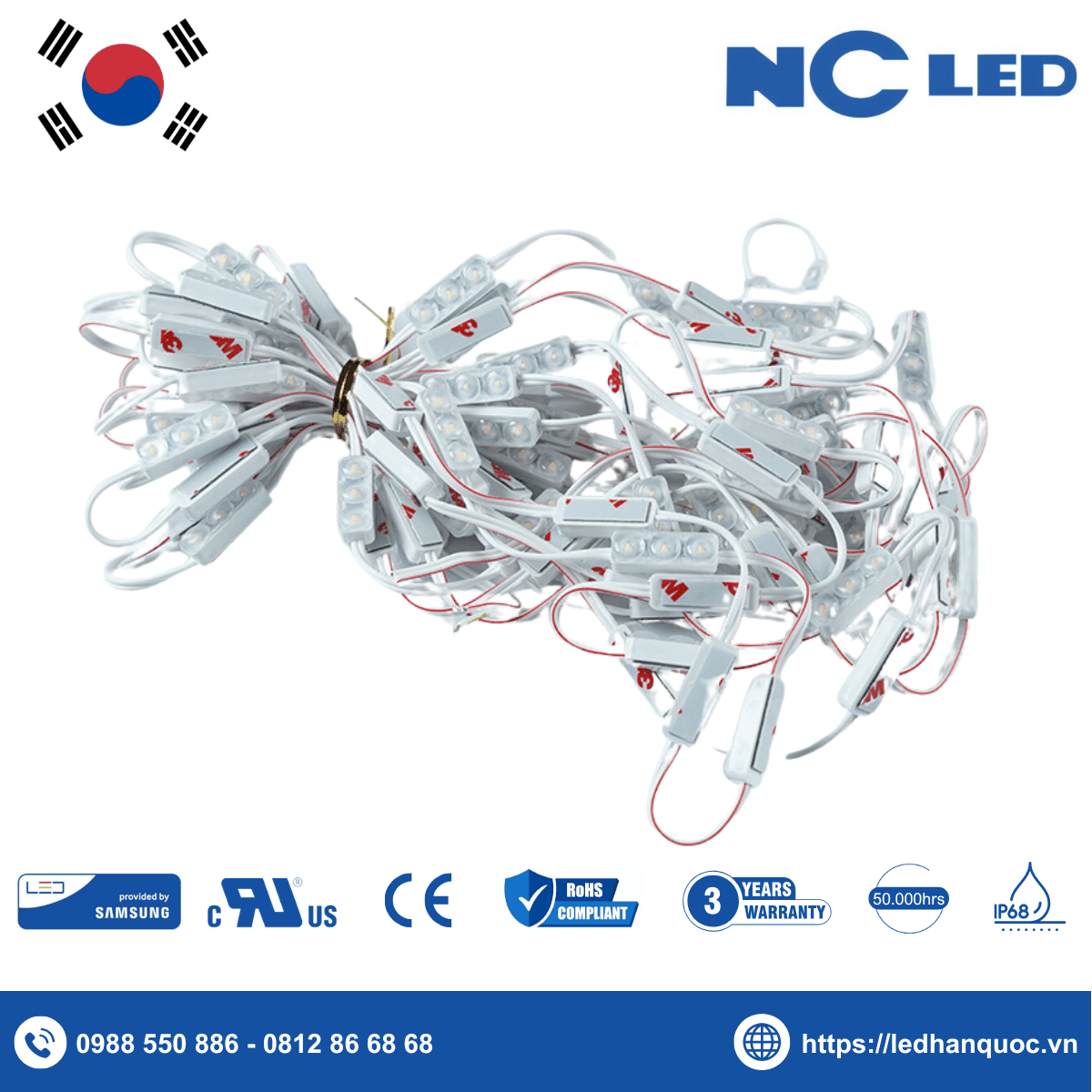 LED Module 3 bóng NC-MINI3-SS2835-12K