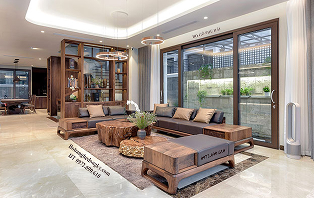 Bàn ghế gỗ óc chó