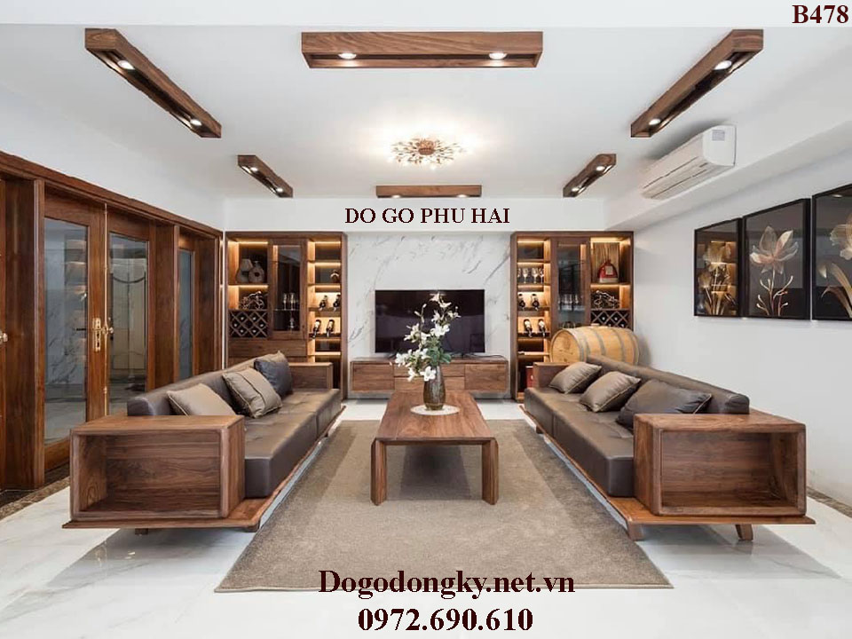 ban ghe hien dai kieu sofa go