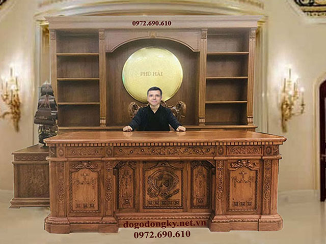 Bàn ghế làm việc mẫu obama