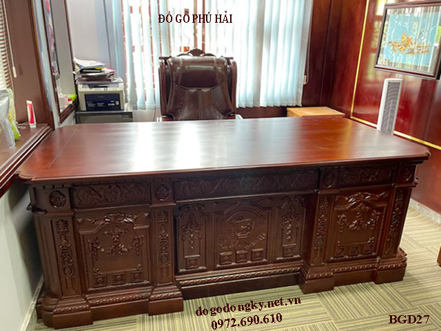 bàn ghế làm việc tân cổ điển