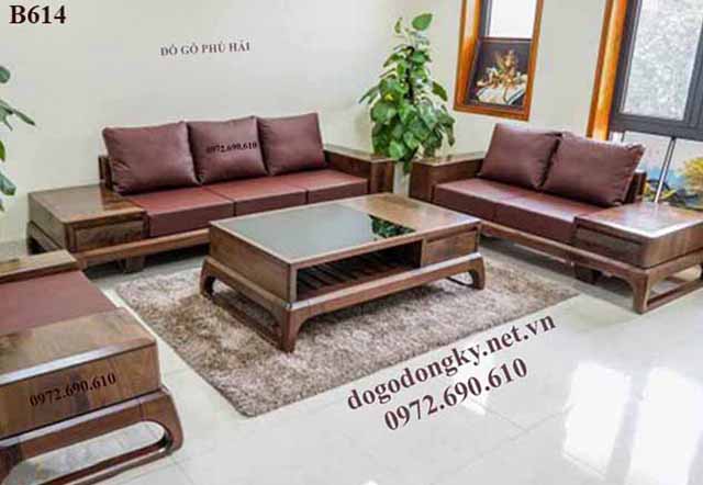 bàn ghế sofa có đệm