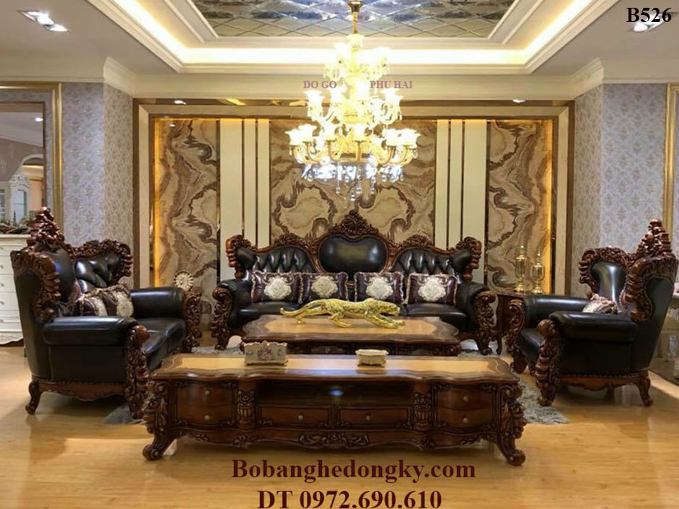 bàn ghế sofa da đẹp