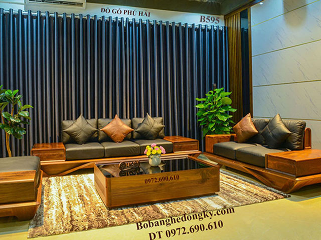 Ban ghe sofa go dẹp