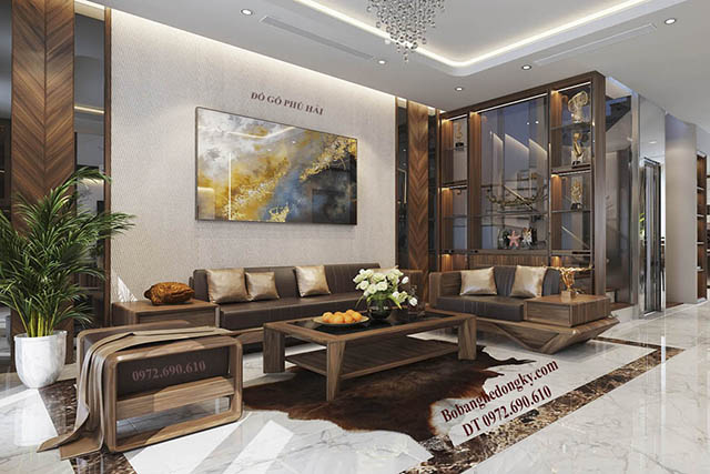 Bàn ghế sofa gỗ đẹp