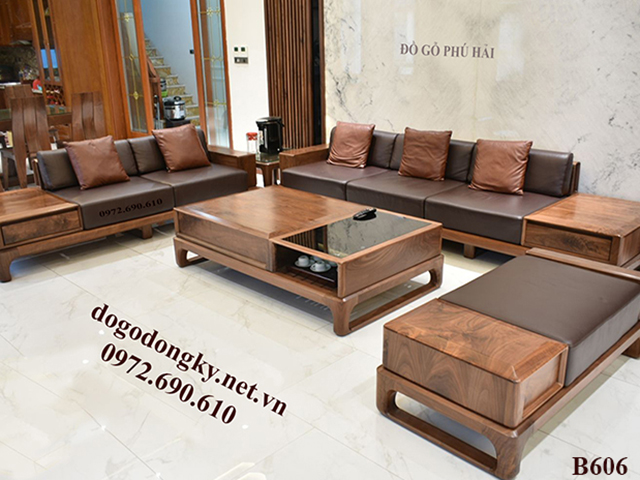 Bàn ghế sofa gỗ giá rẻ