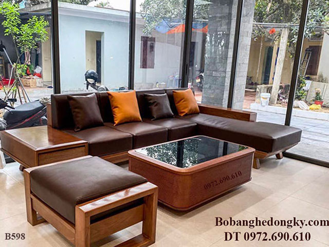 Bàn ghế sofa gỗ hương