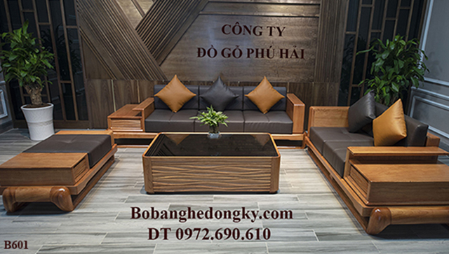 Ban ghe sofa go huong