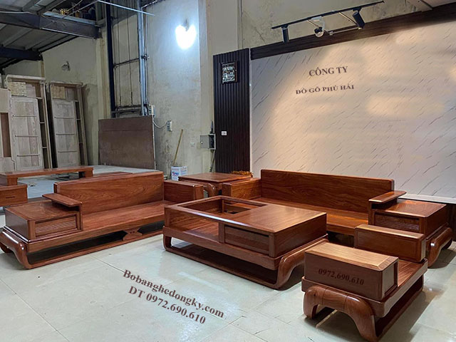 Ban ghe sofa go huong