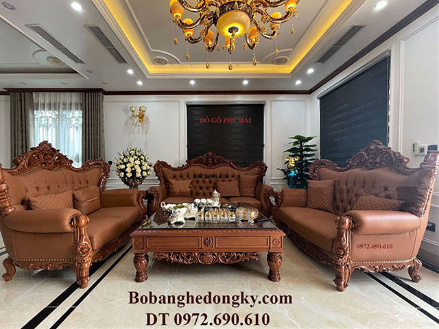 Bàn ghế sofa tân cổ điển