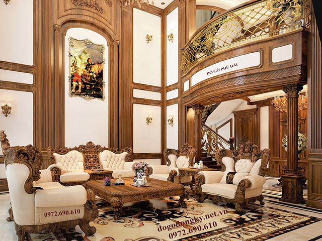 Bàn ghế sofa tân cổ điển