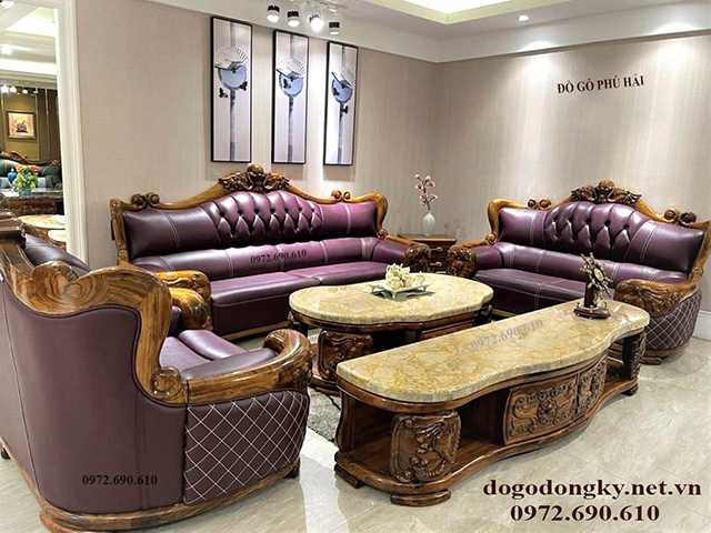 Bàn ghế sofa tân cổ điển