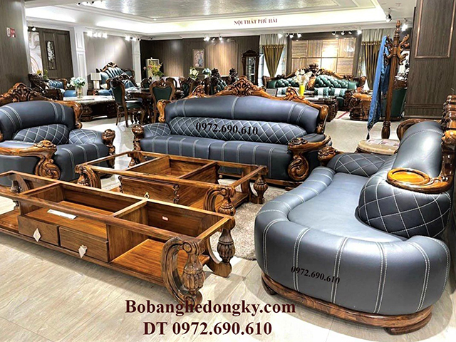 Bàn ghế sofa tân cổ điển