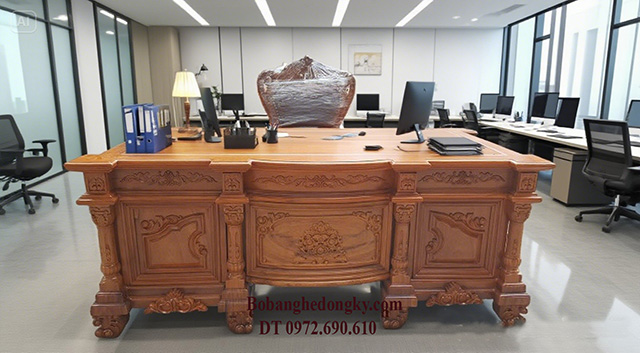 Bàn giám đốc gỗ tự nhiên