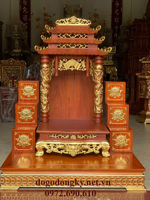 Bàn thờ thần tài 3 mái