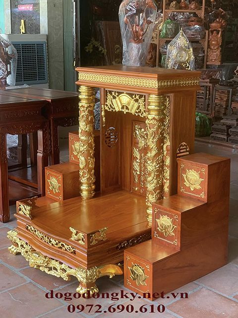 Bàn thờ thần tài mái bằng